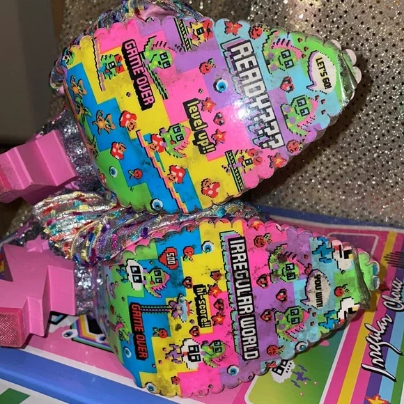 Irregular Choice Lightning Bolt Heels Size 6.5 - Picture 9 of 11